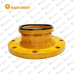 Truck-mounted pump discharge port